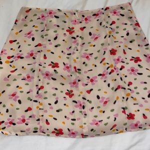 light pink floral princess polly mini skirt